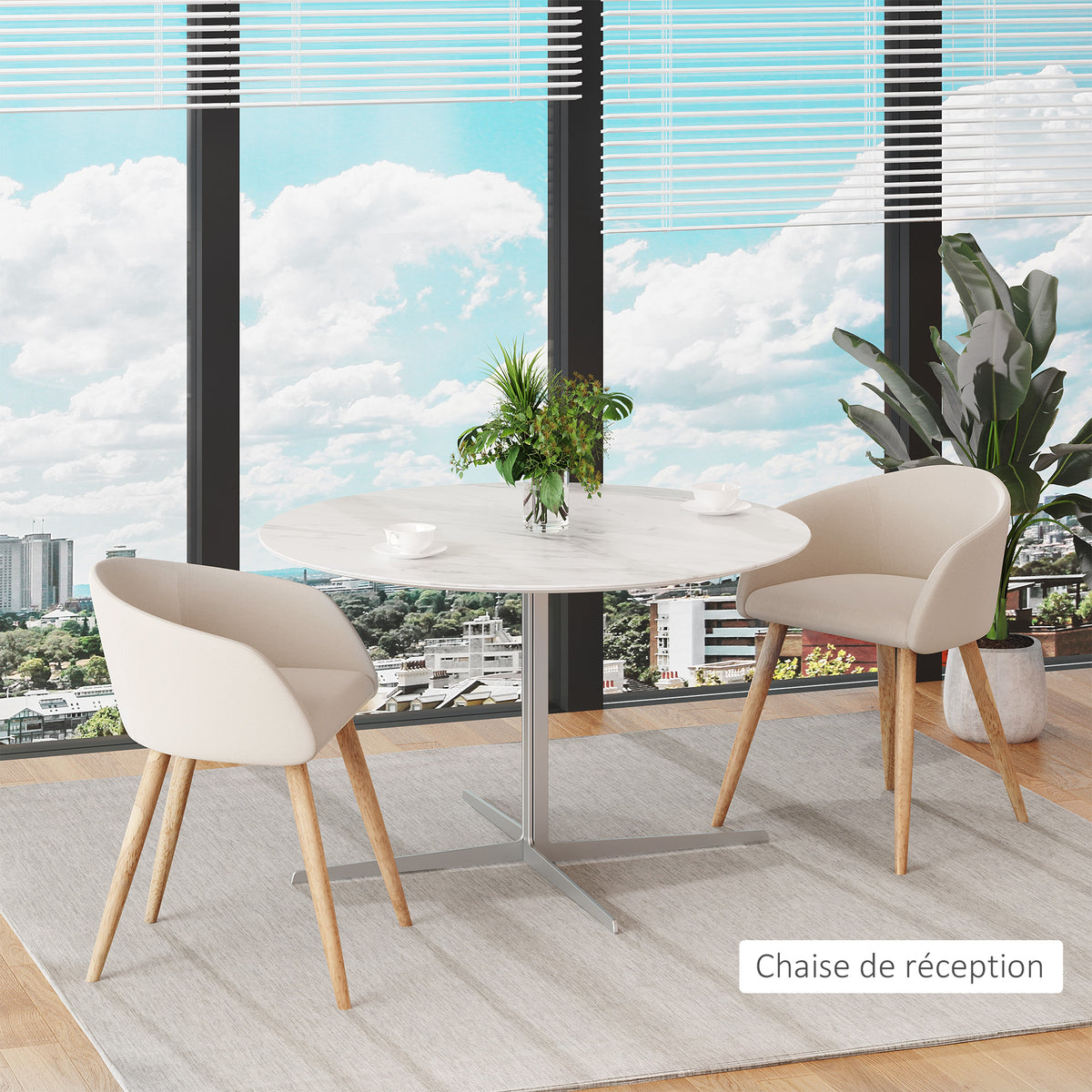 2er-Set Esszimmerstühle Küchenstuhl Skandinavisches Design – Schräg zulaufende Beine Gummibaumholz