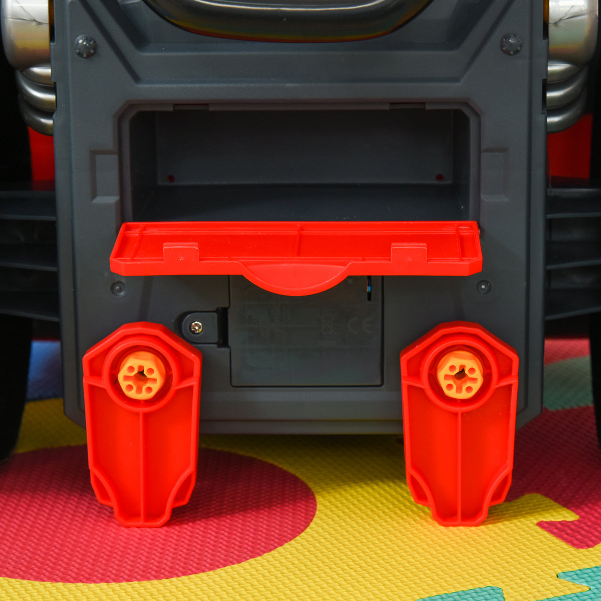 2-in-1 Mechaniker-LKW - DIY Kinder-Spielzeug - Werkbank Kinder - Mechaniker-Rollenspiel - Zahlreiche Zubehörteile insgesamt 61 Stück - Sound- und Lichteffekte - PP ABS Rot