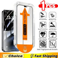 1-4 Pcs Dust Free Easy Installation Tempered Glass Screen Protector for IPhone 17Pro Max 16 15 14 13 12 11 Pro Max XS X XR  Plus