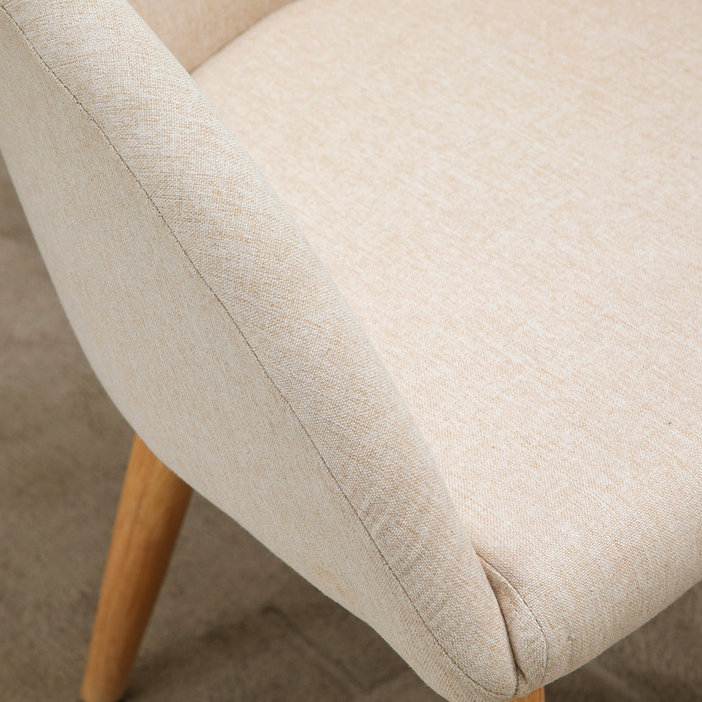 2er-Set Esszimmerstühle Küchenstuhl Skandinavisches Design – Schräg zulaufende Beine Gummibaumholz