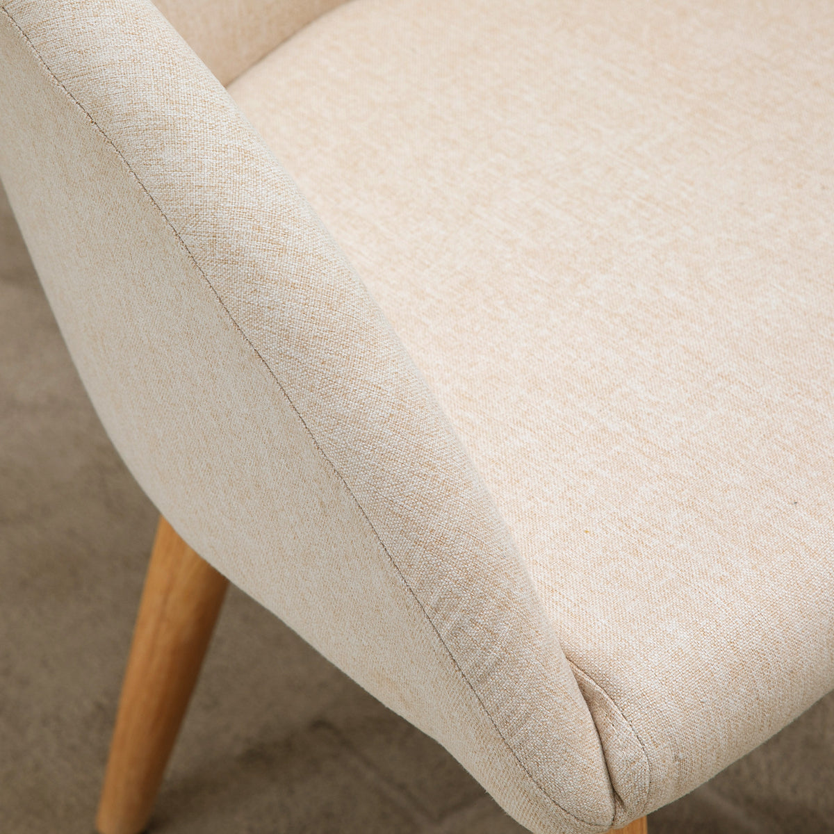 2er-Set Esszimmerstühle Küchenstuhl Skandinavisches Design – Schräg zulaufende Beine Gummibaumholz