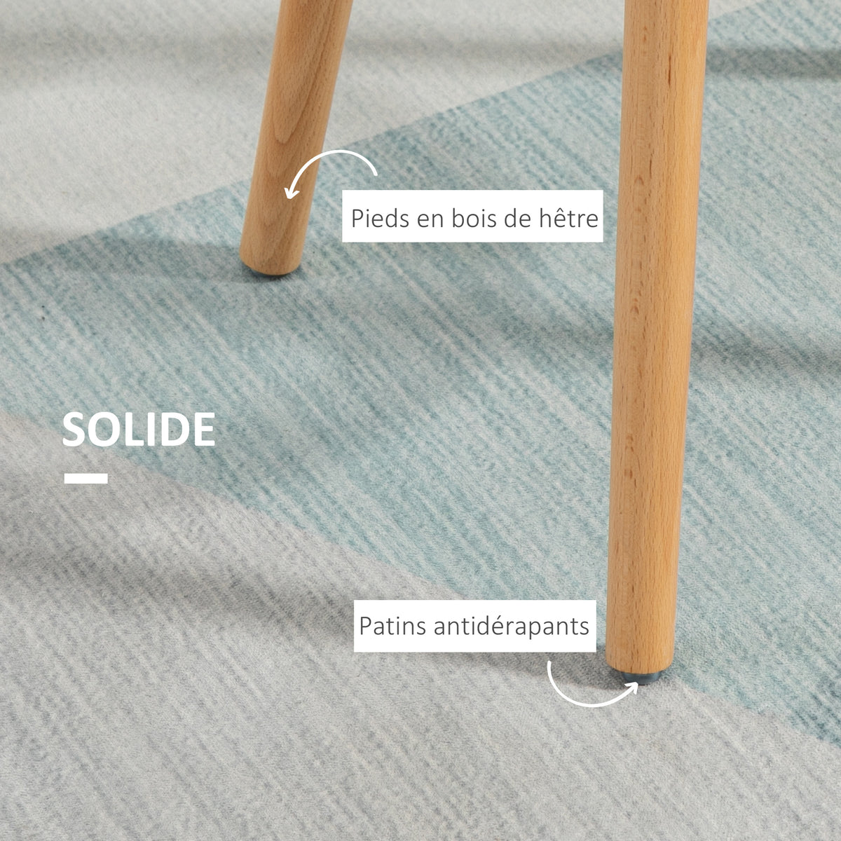 4er Set Barhocker im skandinavischen Stil, 70 cm hoch, mit Holzbeinen und Stahlfußstütze - weiß