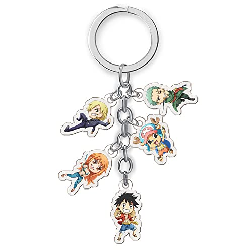 One Piece Mugiwara Crew First Members Keychain-0